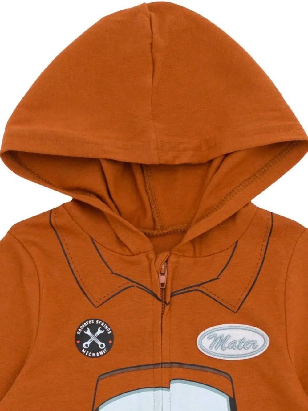 NWT Tow Mater Graphic Jersey Costume Zip Front Coverall 2T